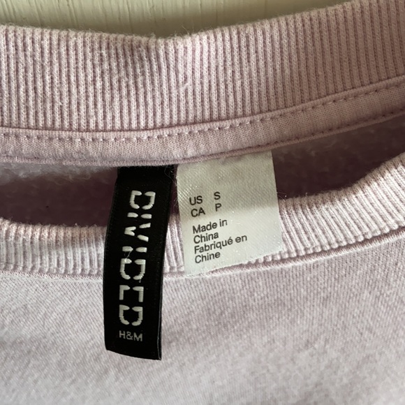 Cropped purple sweatshirt - Picture 2 of 3